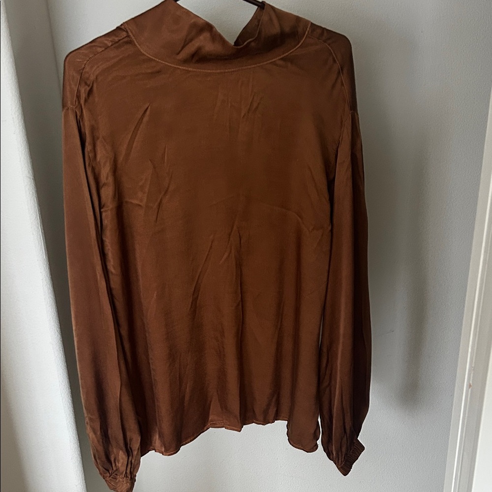 Bella Dahl draped turtleneck top